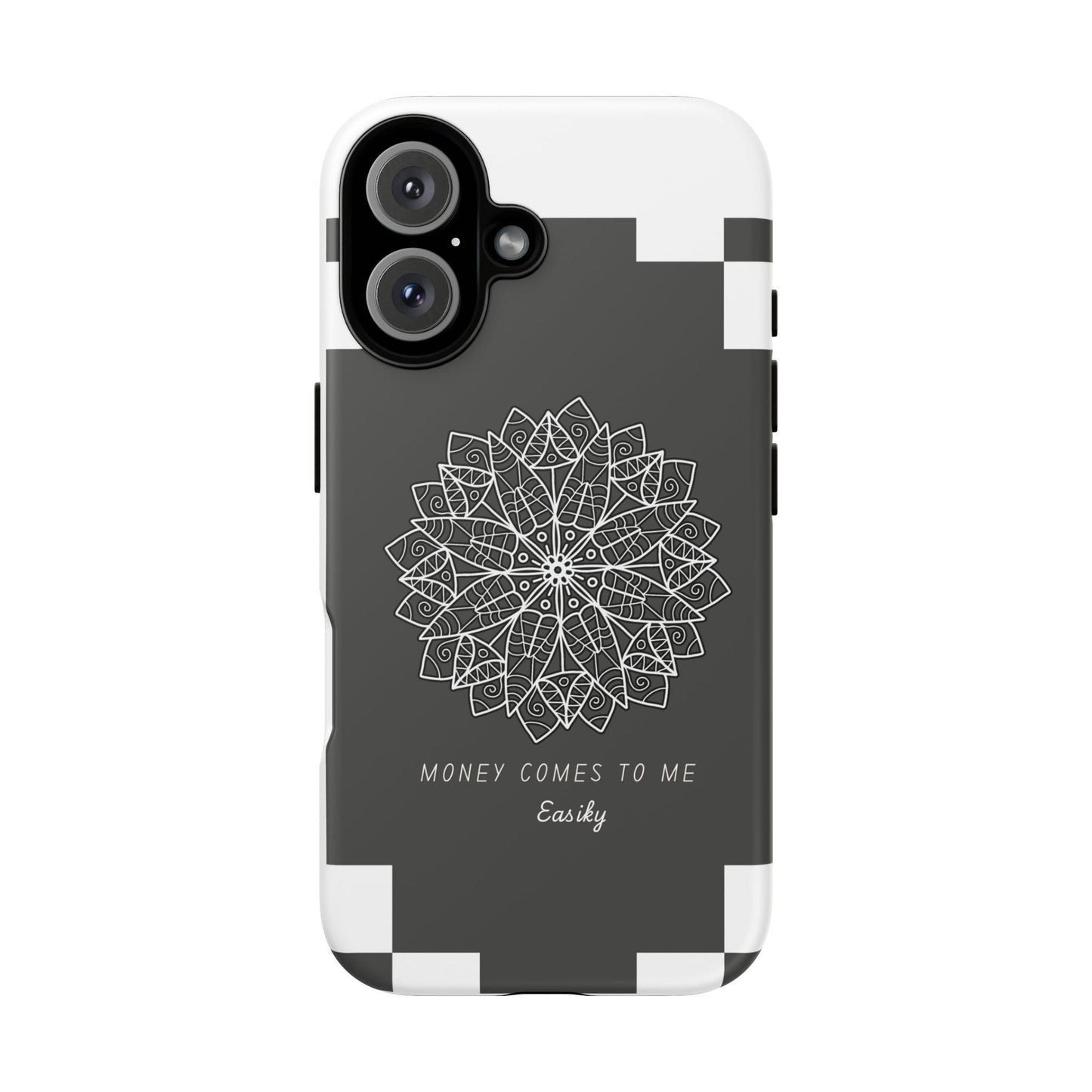 Mandala Design Phone Case - 'Money Comes to Me' - Stylish & Durable Protection