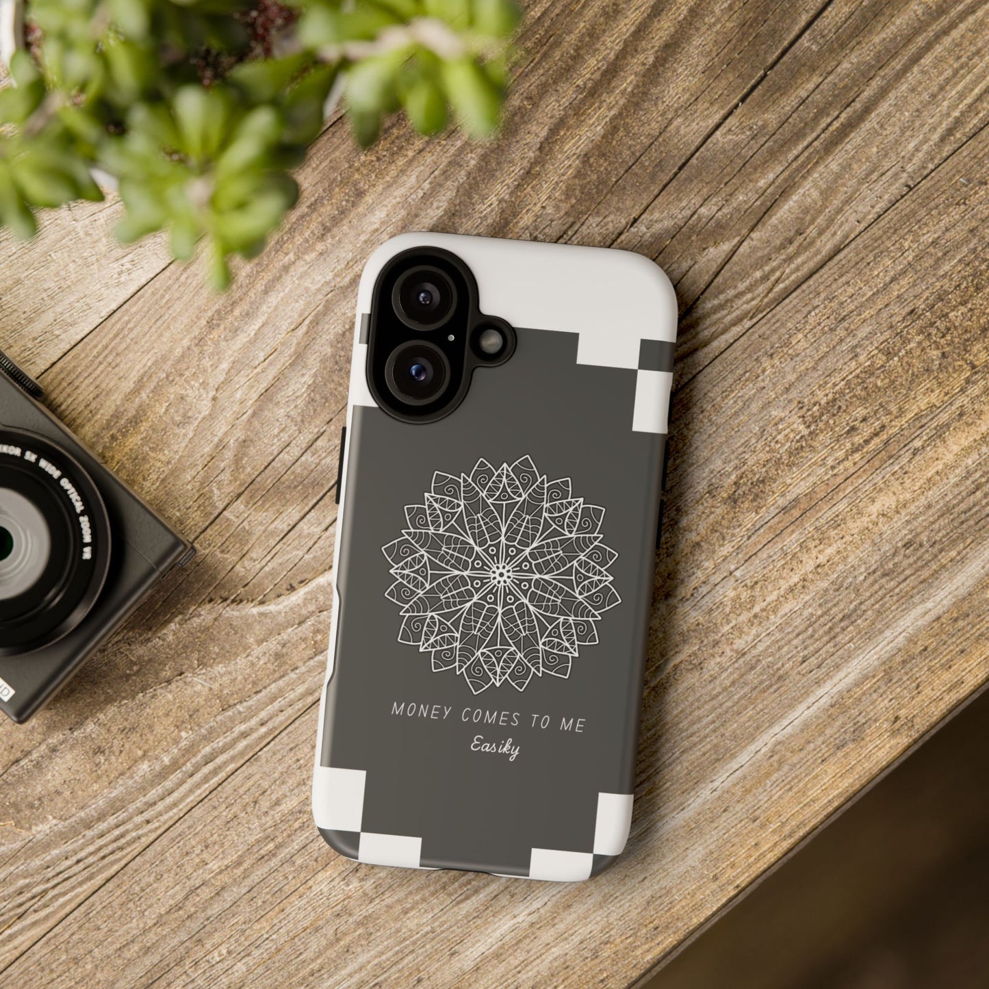 Mandala Design Phone Case - 'Money Comes to Me' - Stylish & Durable Protection