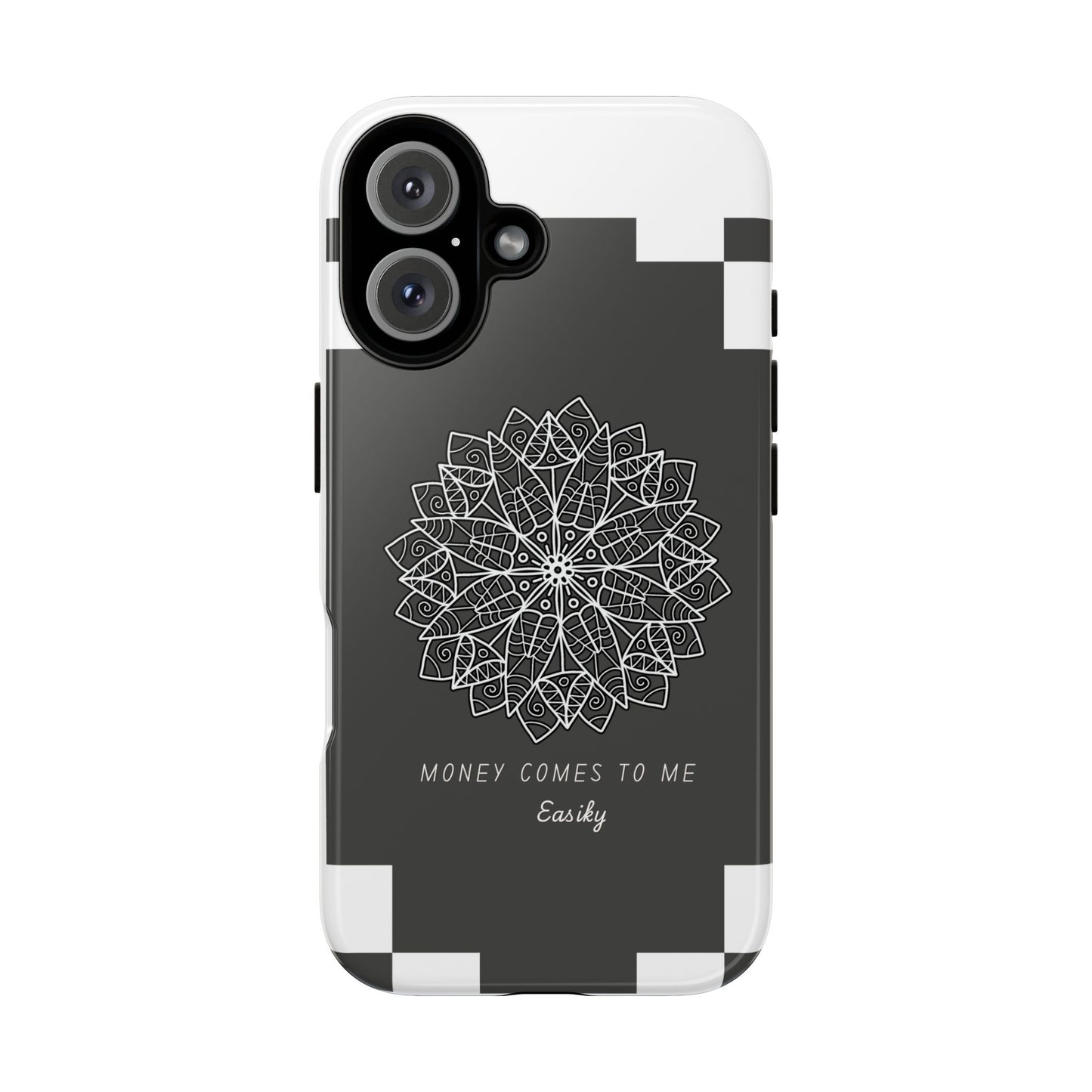 Mandala Design Phone Case - 'Money Comes to Me' - Stylish & Durable Protection