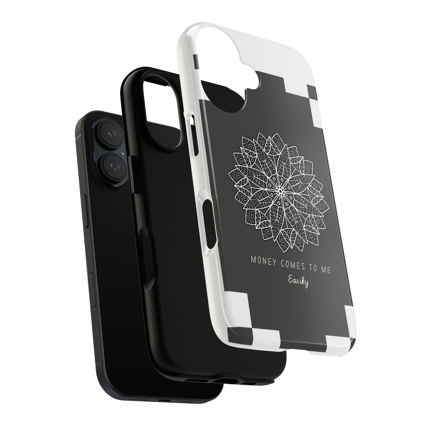 Mandala Design Phone Case - 'Money Comes to Me' - Stylish & Durable Protection