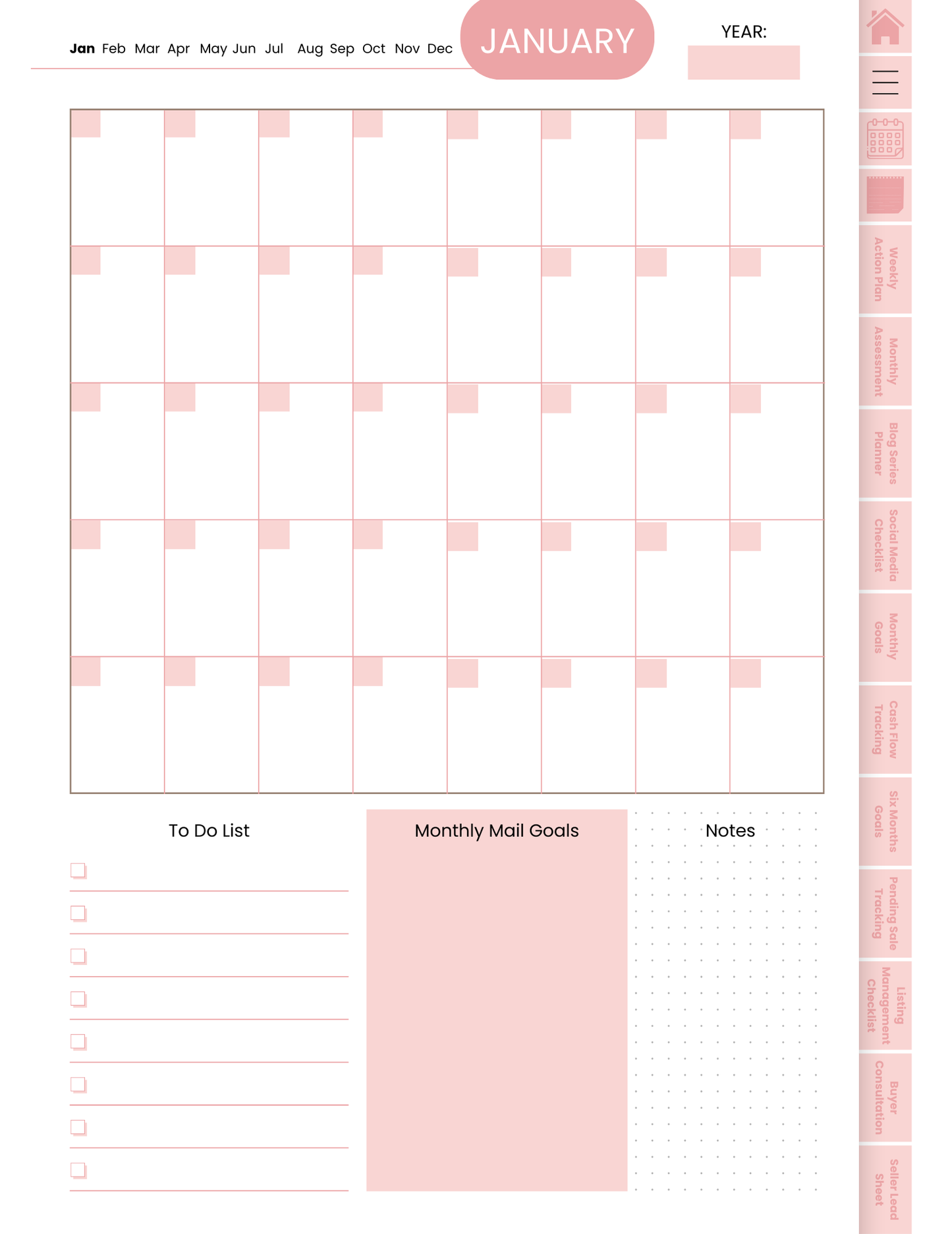 "The Real Estate Agent Planner "