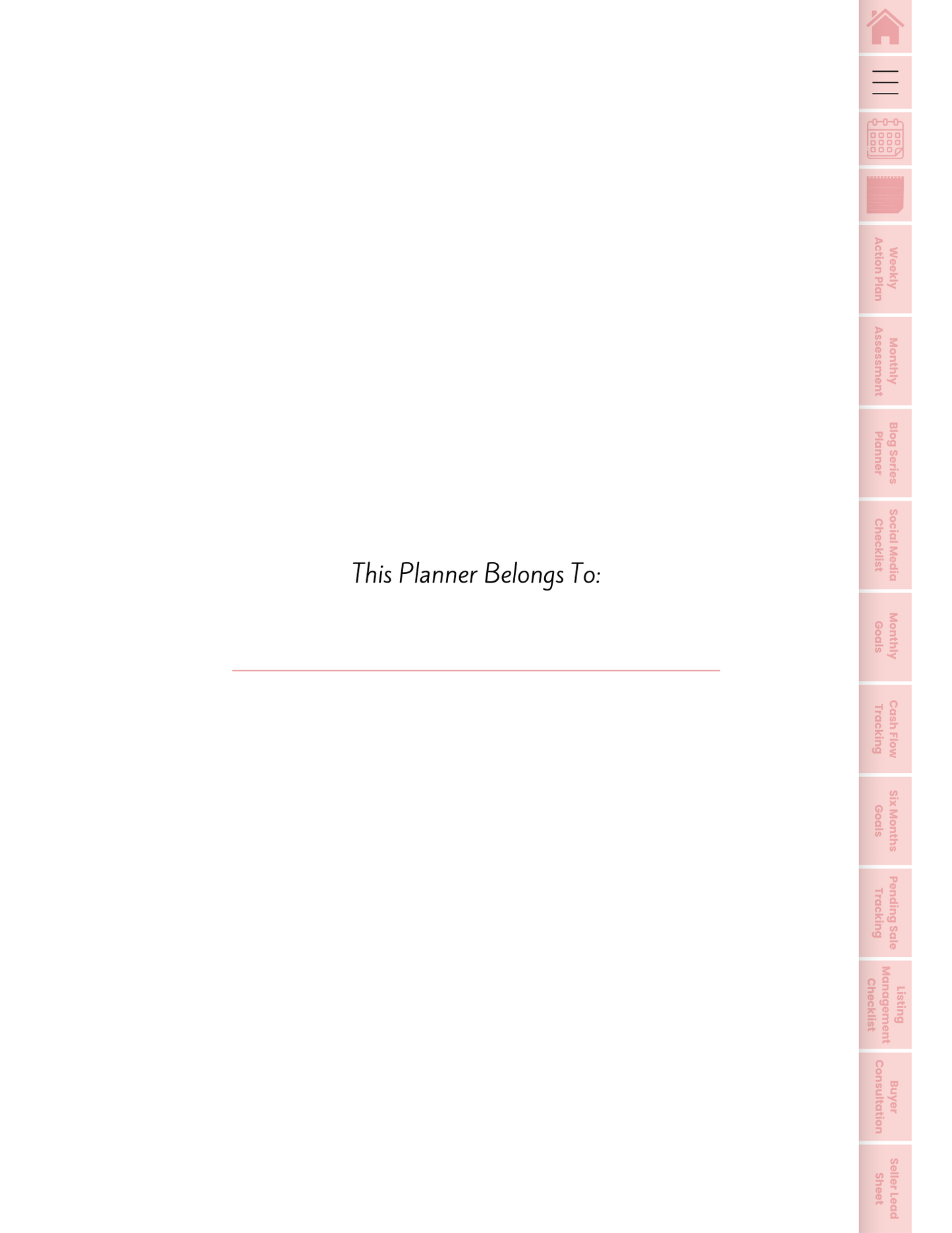"The Real Estate Agent Planner "