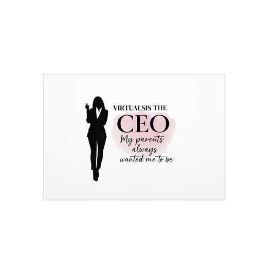 Copy of Motivational Foam Board - 'I'm the CEO' Inspirational Decor for Ambitious Women