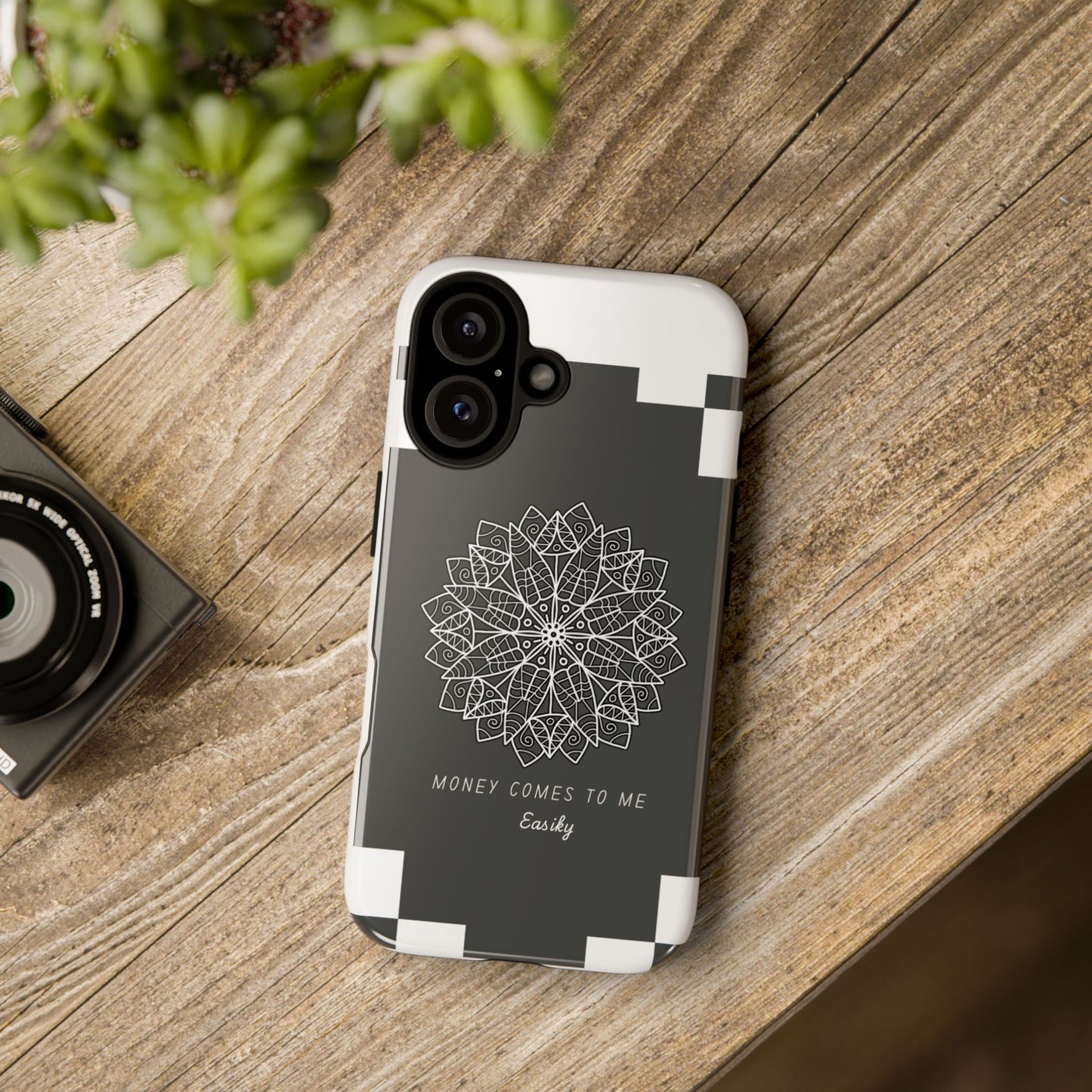 Mandala Design Phone Case - 'Money Comes to Me' - Stylish & Durable Protection