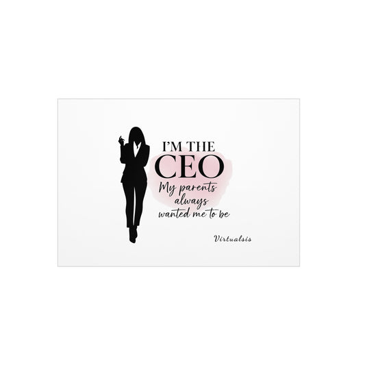 Motivational Foam Board - 'I'm the CEO' Inspirational Decor for Ambitious Women