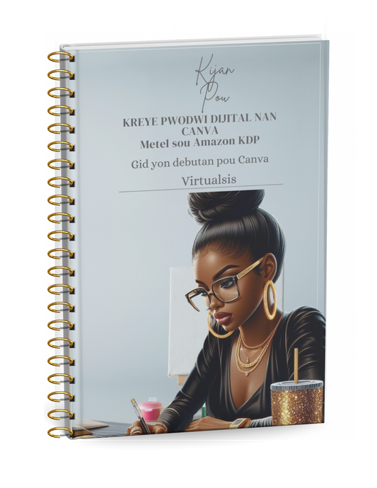 Gid Pou Debitan teknik de baz Canva  Kreyasyon kont KDP