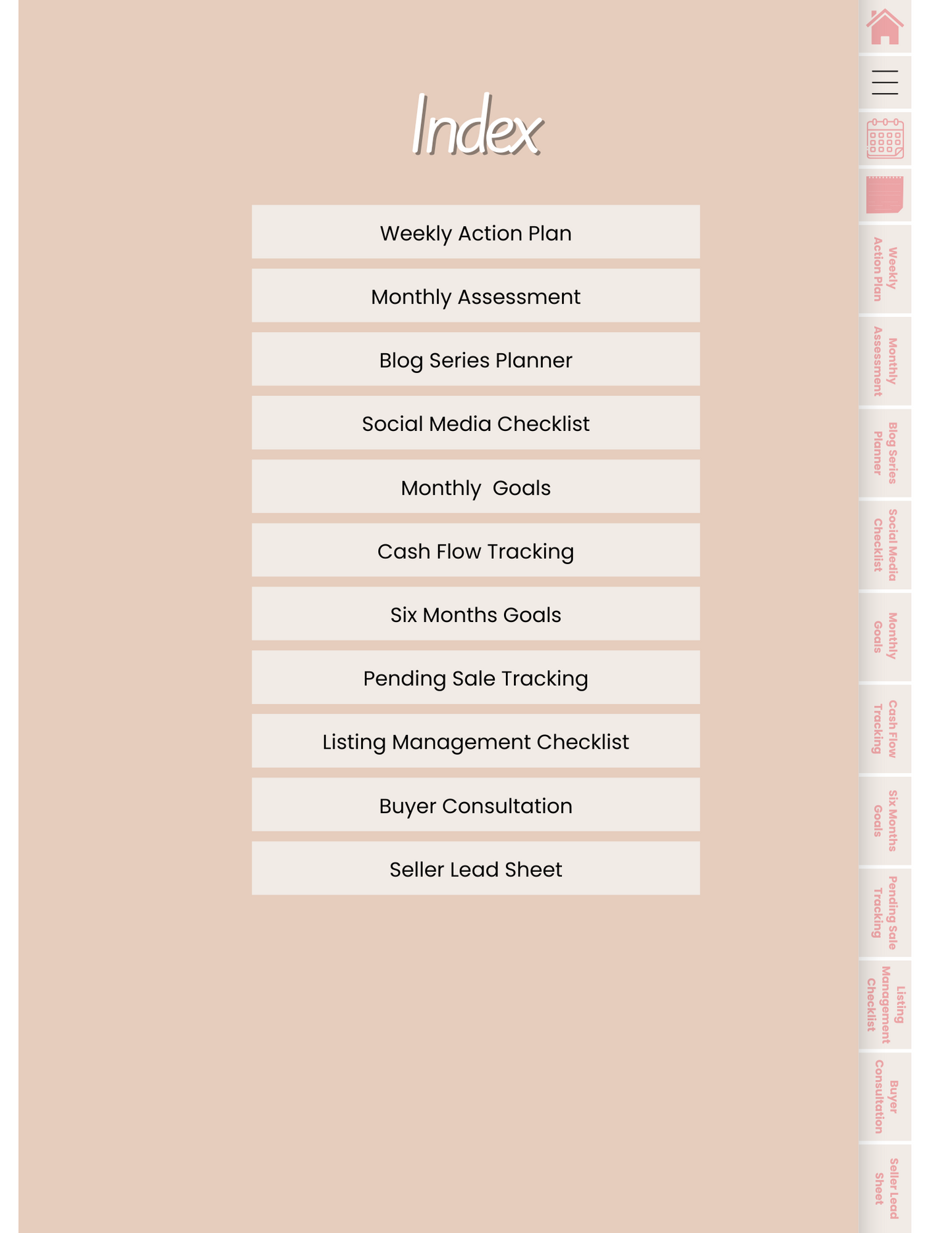 "The Real Estate  Agent Planner "